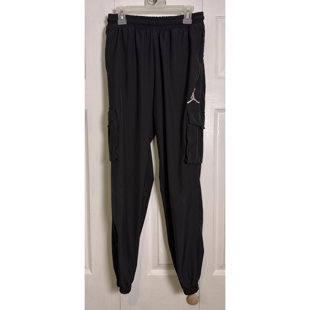 rdan Boys XL Black Cargo Jogger Pants Jumpman Athletic Tapered NO DRAWSTRINGS